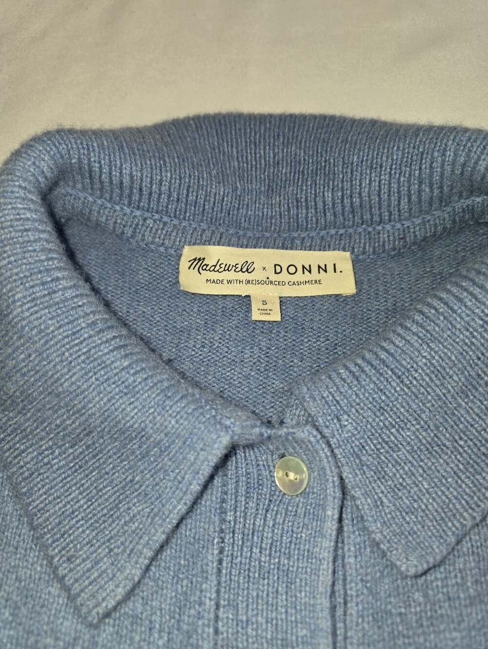 Madewell X Donni Collab Sourced Cashmere Wool Blend Cardigan Sweater - Picture 4 of 6